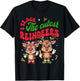 I Teach The Cutest Little Reindeers Christmas Teacher Kids T-Shirt - T-Shirt | Black
