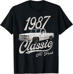 1987 87 C10 Truck T-Shirt - T-Shirt | Black