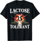 Lactose Tolerant Funny Trending Meme Retro Pro-dairy Cows T-Shirt - T-Shirt | Black