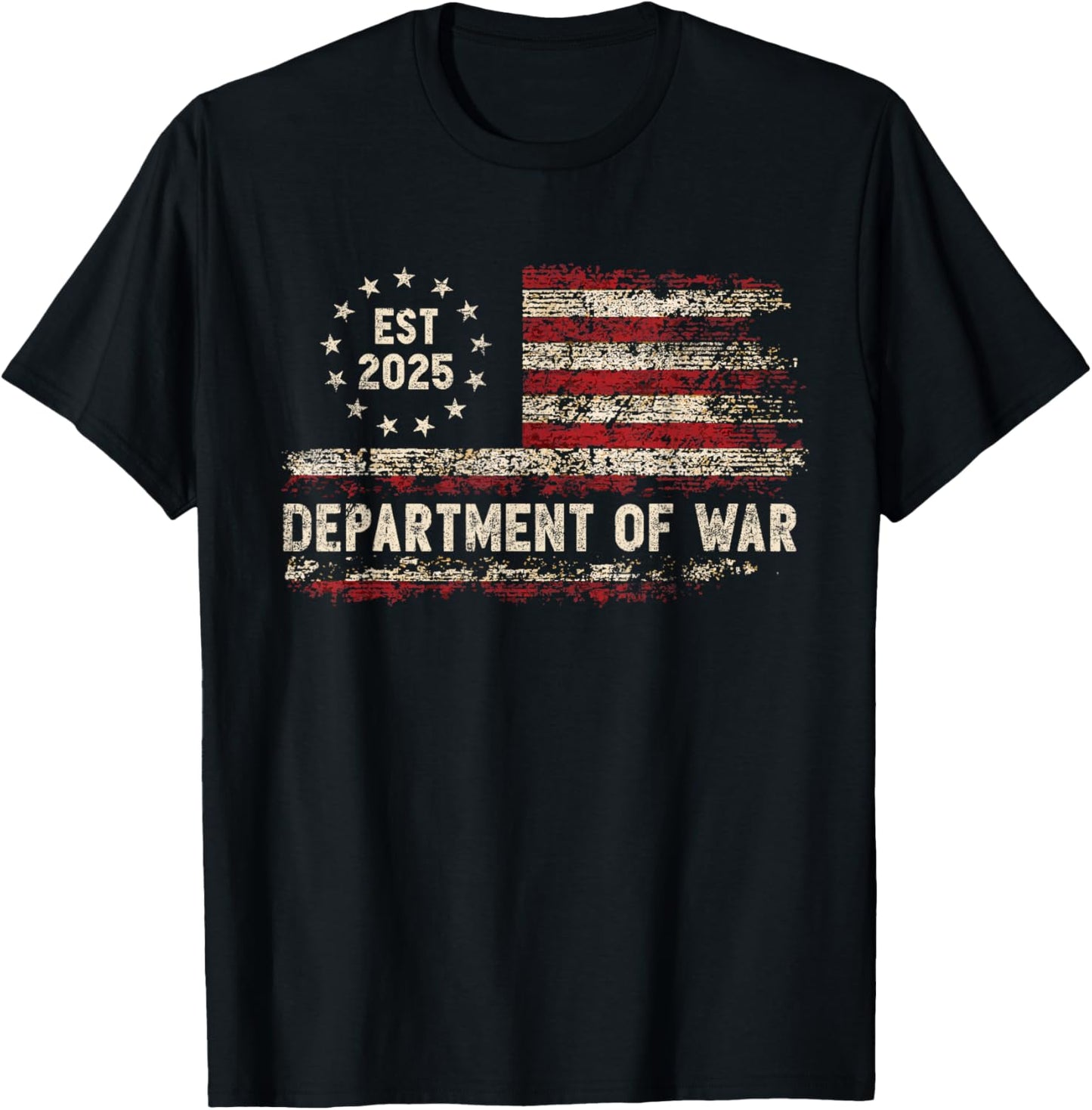 Department of War United States of America USA T-Shirt - T-Shirt | Black