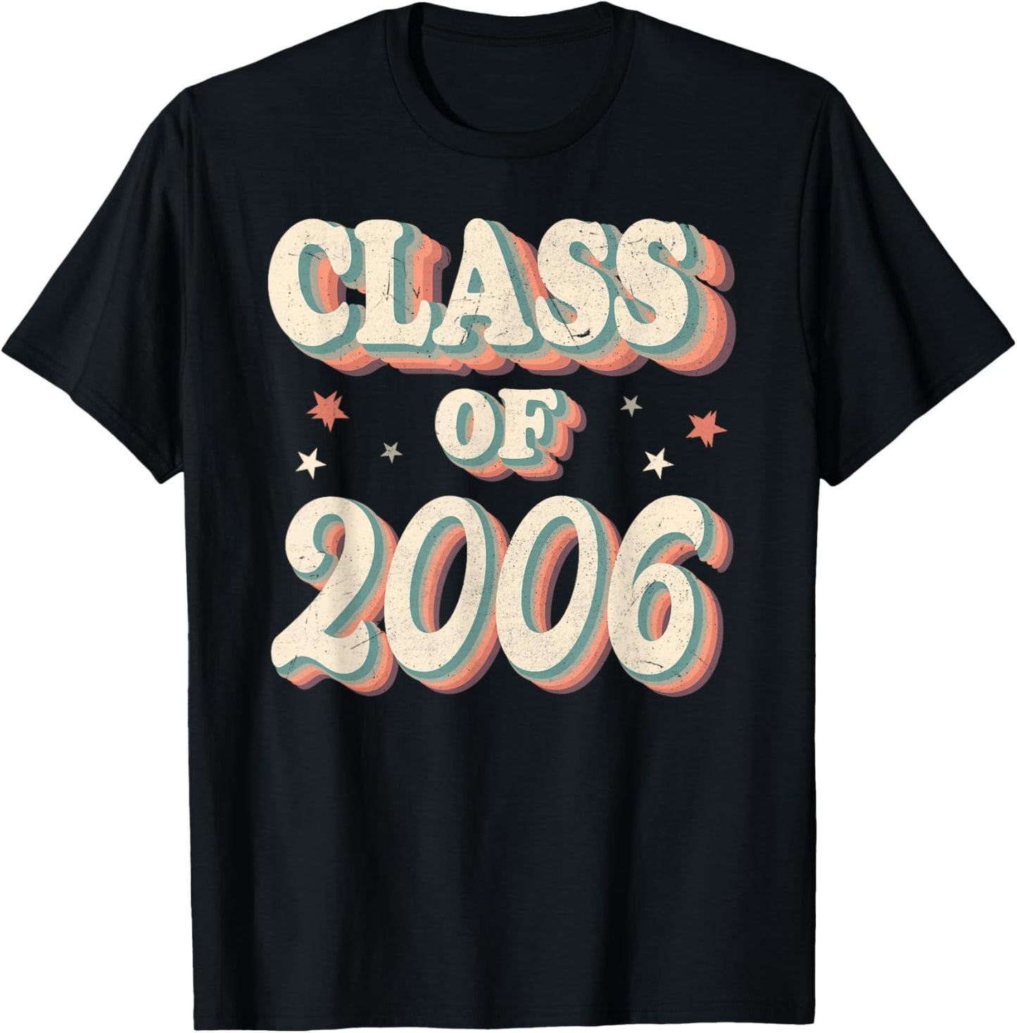 Vintage Class Of 2006 06 High School Graduation T-Shirt - T-Shirt | Black