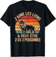Lion Humour I Love Lions and 2 or 3 People T-Shirt - T-Shirt | Black