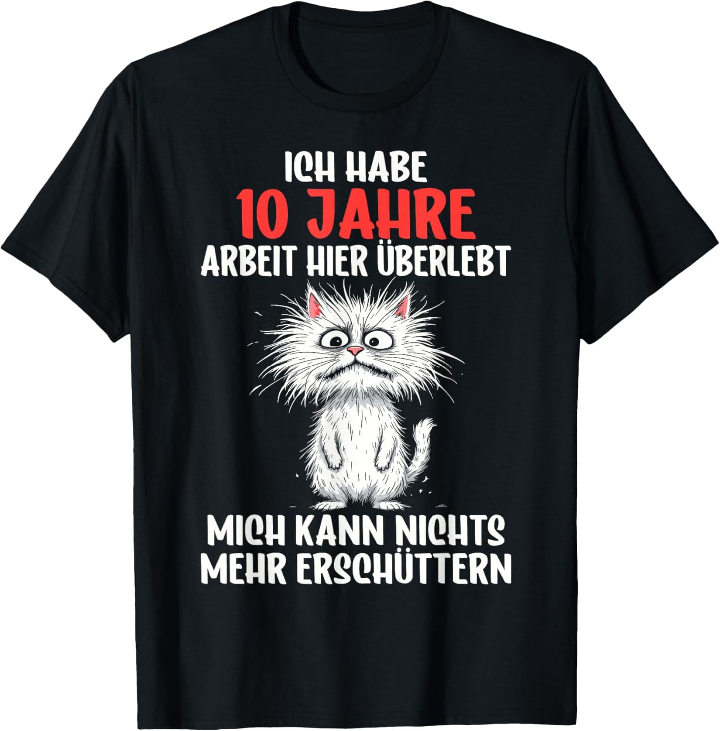 10 Jähriges Dienstjubiläum Firmenjubiläum 10 Jubiläum Arbeit T-Shirt - T-Shirt | Black