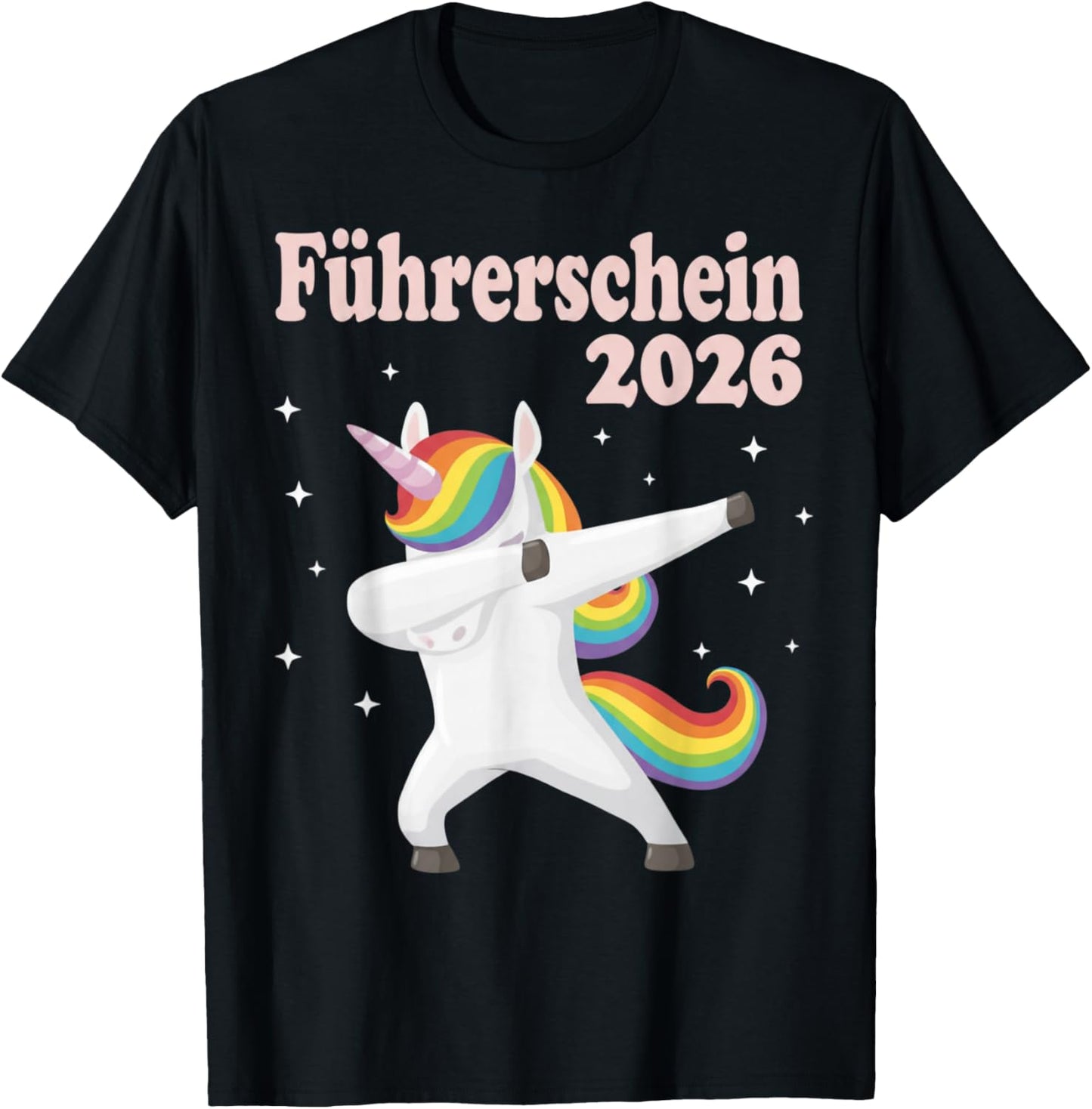 with Unicorn Driving Licence Exam Passed Driving Test T-Shirt - T-Shirt | Black
