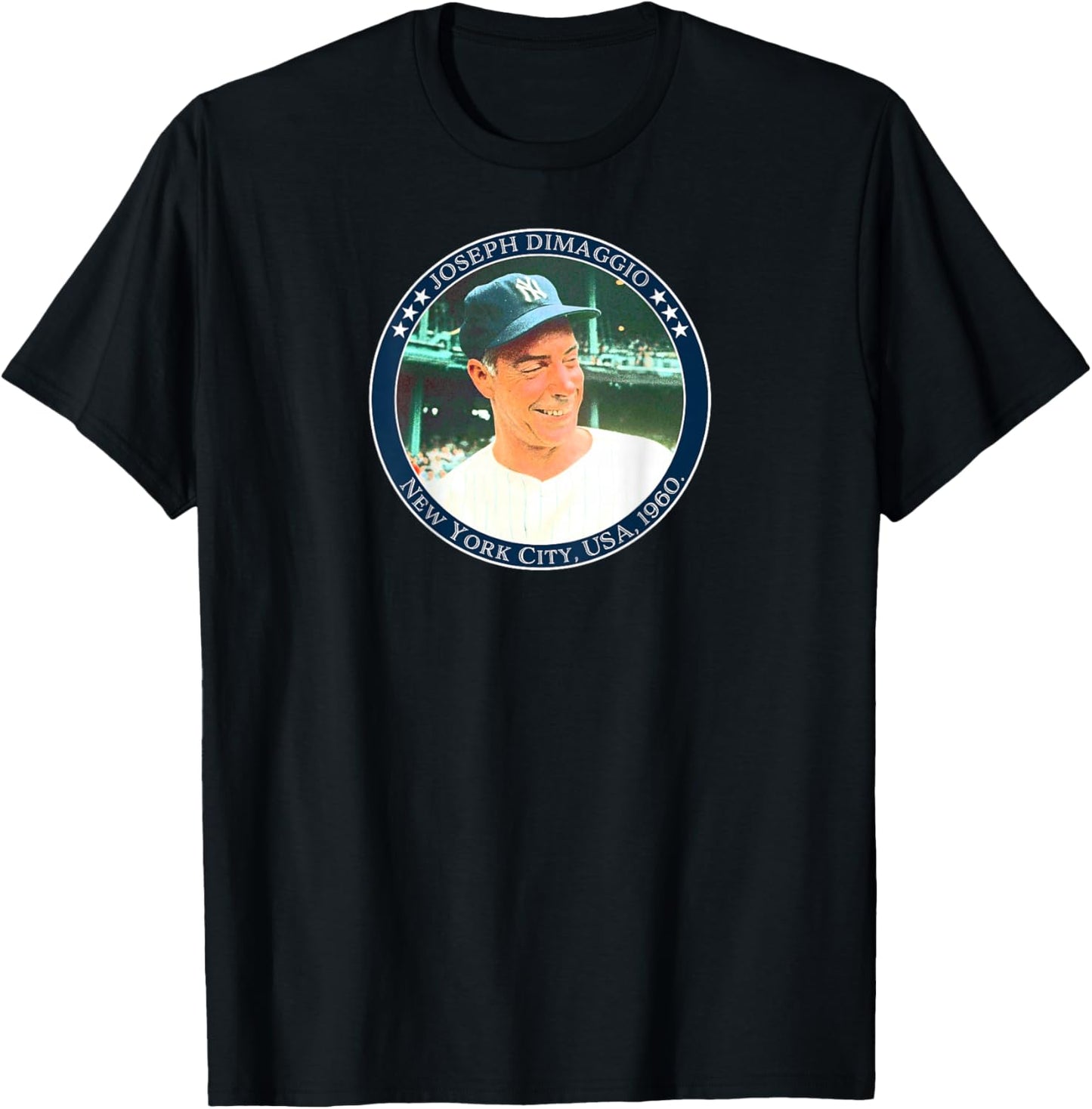 Joe DiMaggio_001_Back Printed T-Shirt - T-Shirt | Black