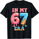 in My Six Seven Era 67 Meme Ice Cream Drip Birthday Girl Kid T-Shirt - T-Shirt | Black