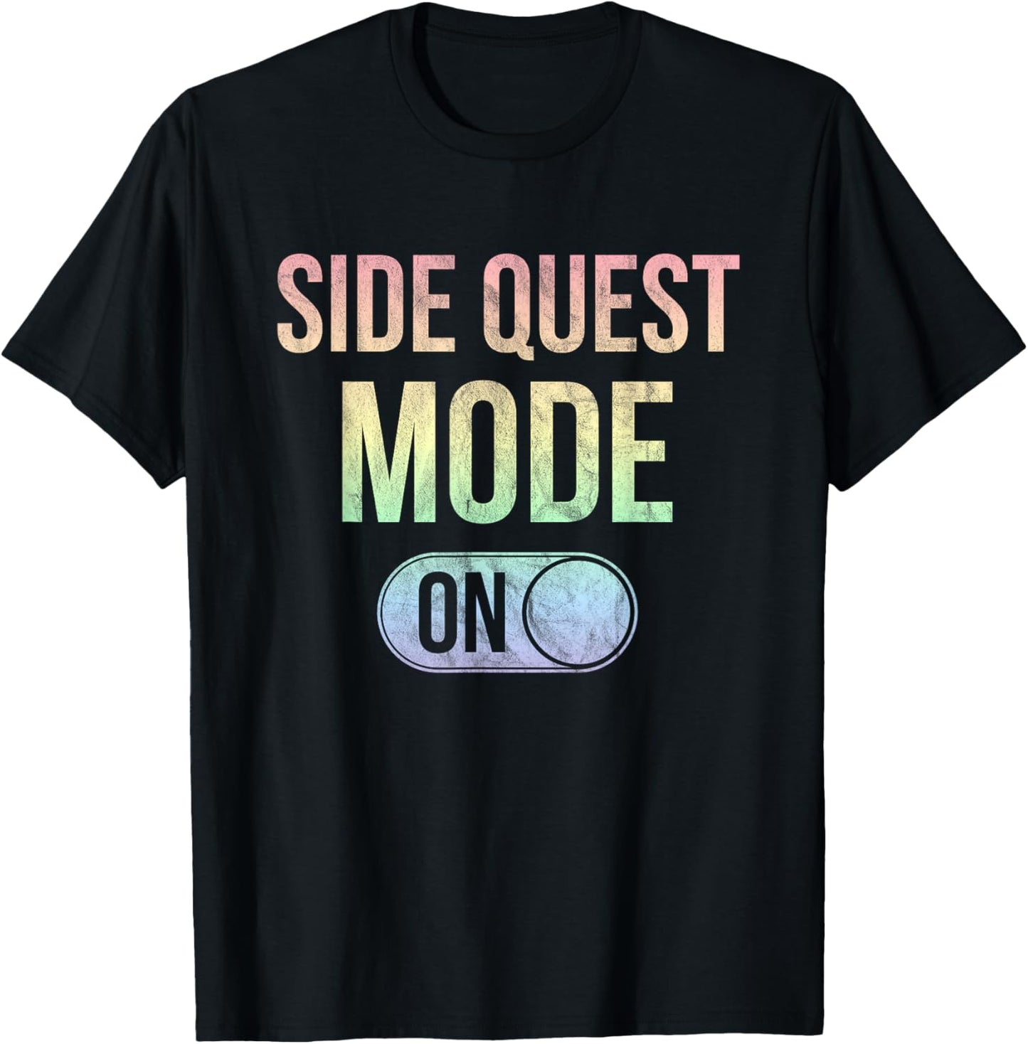 Side Quest Mode On - Funny Rave EDM Festival Gamer T-Shirt - T-Shirt | Black
