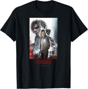 Resident Evil Requiem Leon & Grace Art BP T-Shirt - T-Shirt | Black