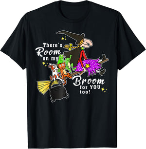 There'S Room On My Broom For You Too Teacher Halloween T-Shirt - T-Shirt | Black