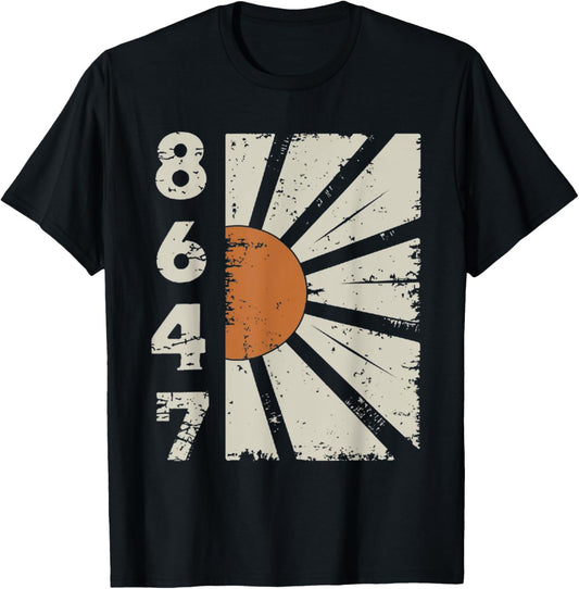 8647 Subtle Anti Trump Political Floral Boho Retro Vintage T-Shirt - T-Shirt | Black