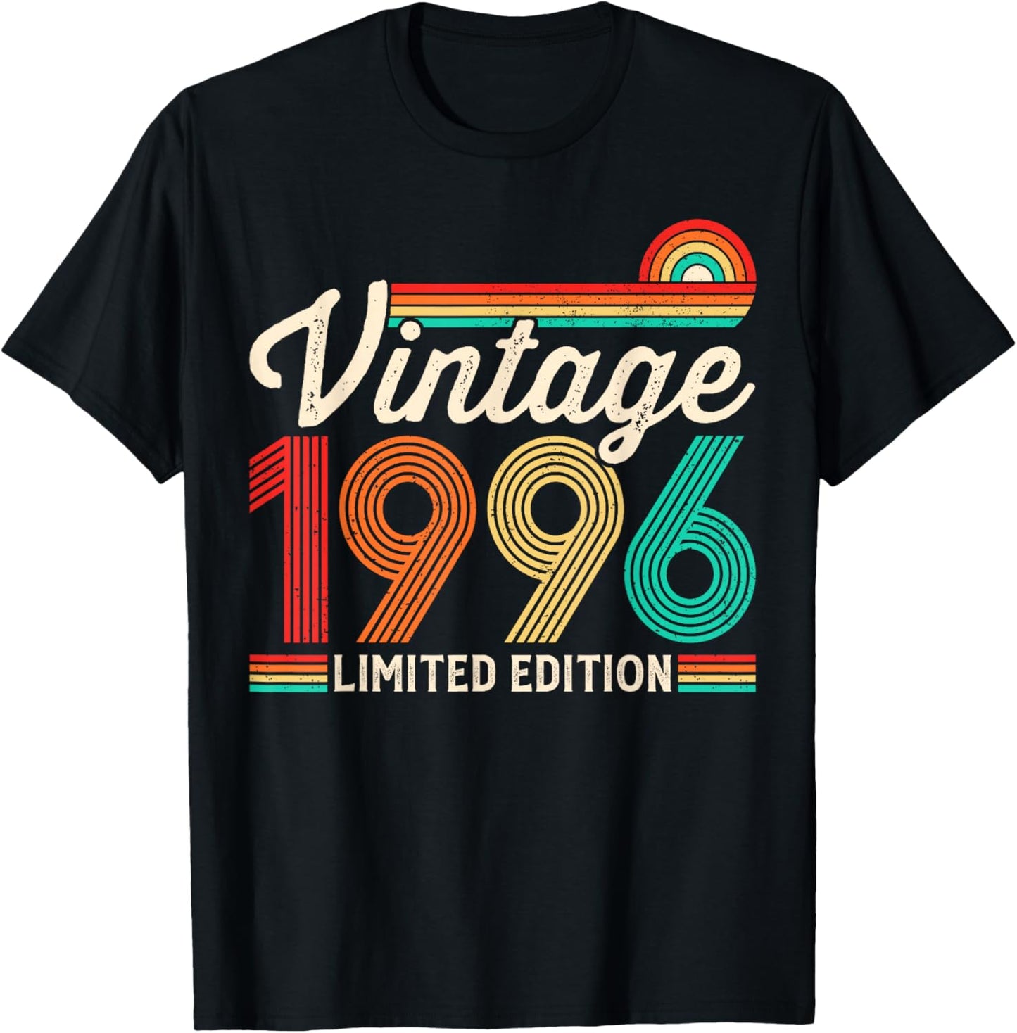 30th Birthday Men Women Vintage 1996 30 Years Old Birthday T-Shirt - T-Shirt | Black