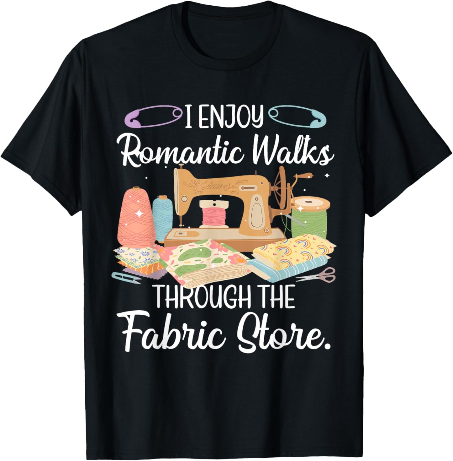 Funny Sewing Art For Mom Women Sewing Machine Quilting Sewer T-Shirt - T-Shirt | Black