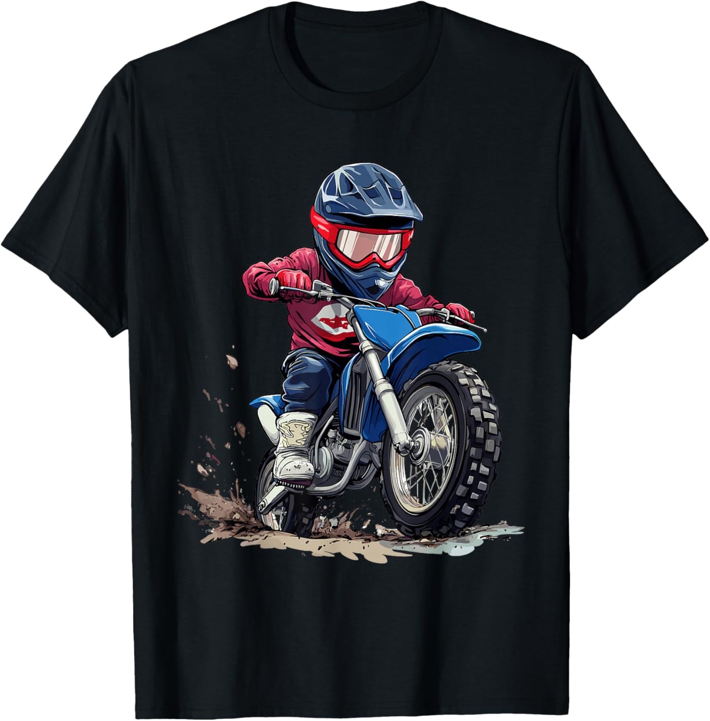 Kids Dirt Bike T-Shirt - T-Shirt | Black
