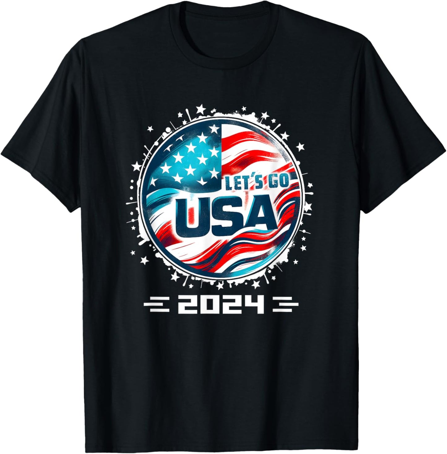 USA 2024 Go United States Sport USA Team 2024 USA T-Shirt - T-Shirt | Black