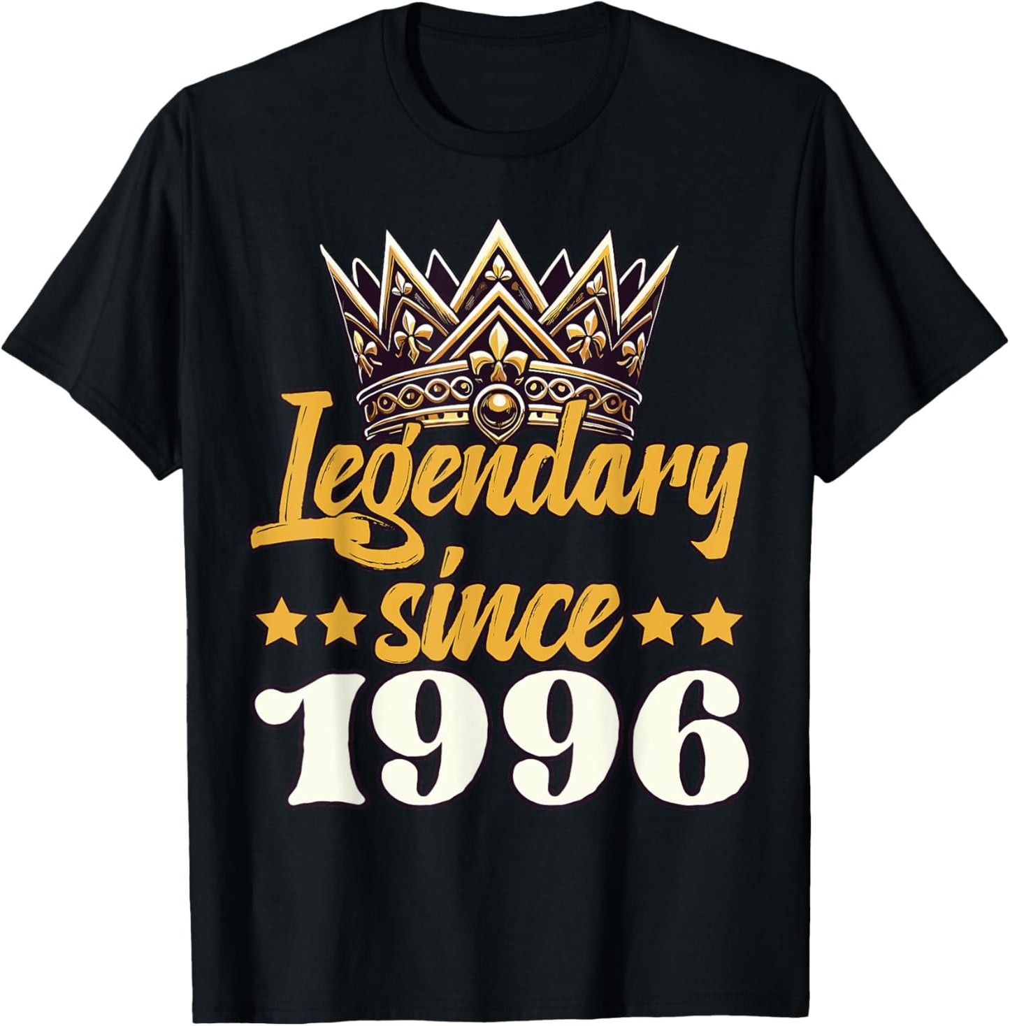 Legendary King Since 1996 Birthday T-Shirt - T-Shirt | Black