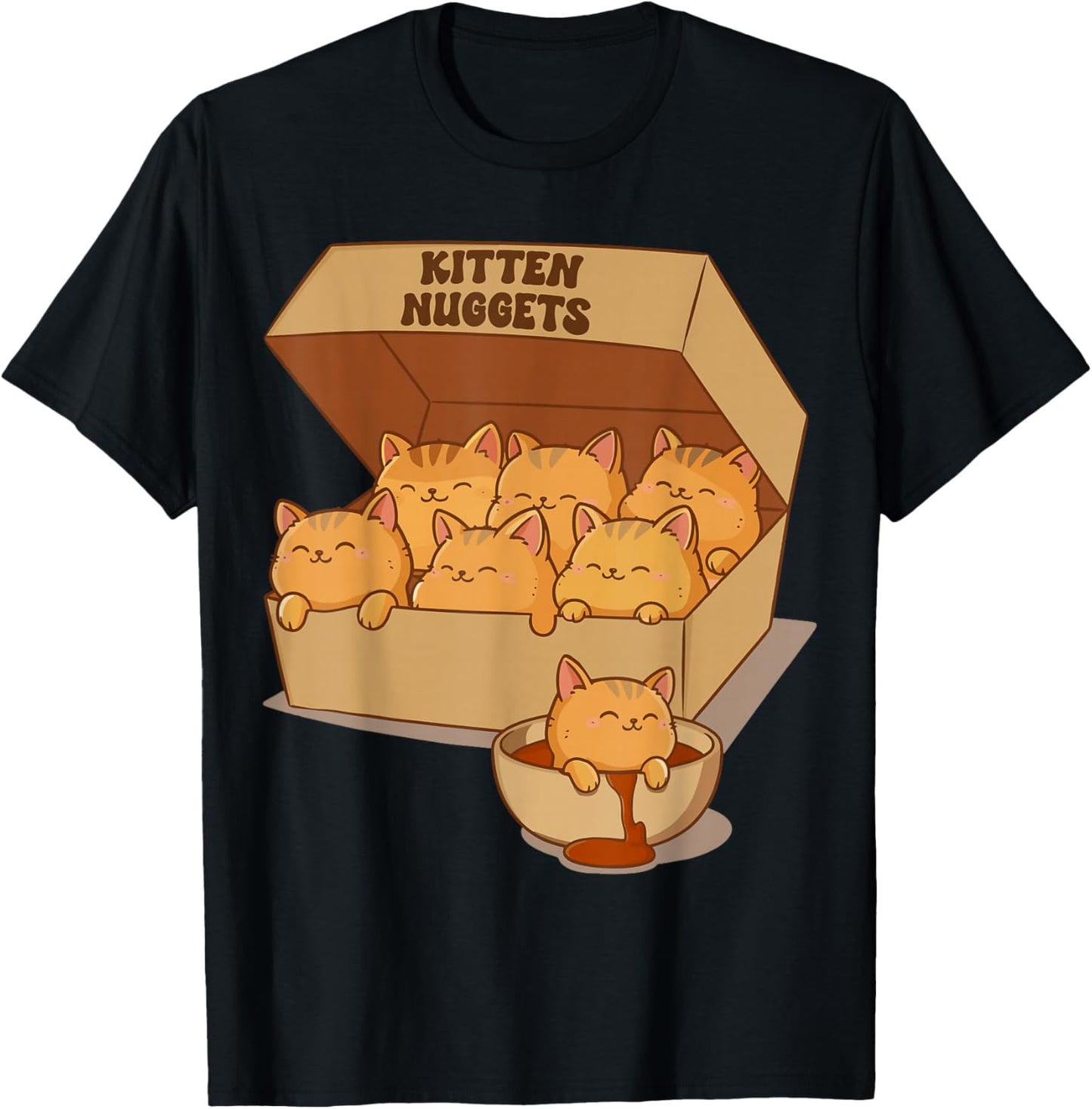 Kitten Nuggets Gourmet T-Shirt - T-Shirt | Black