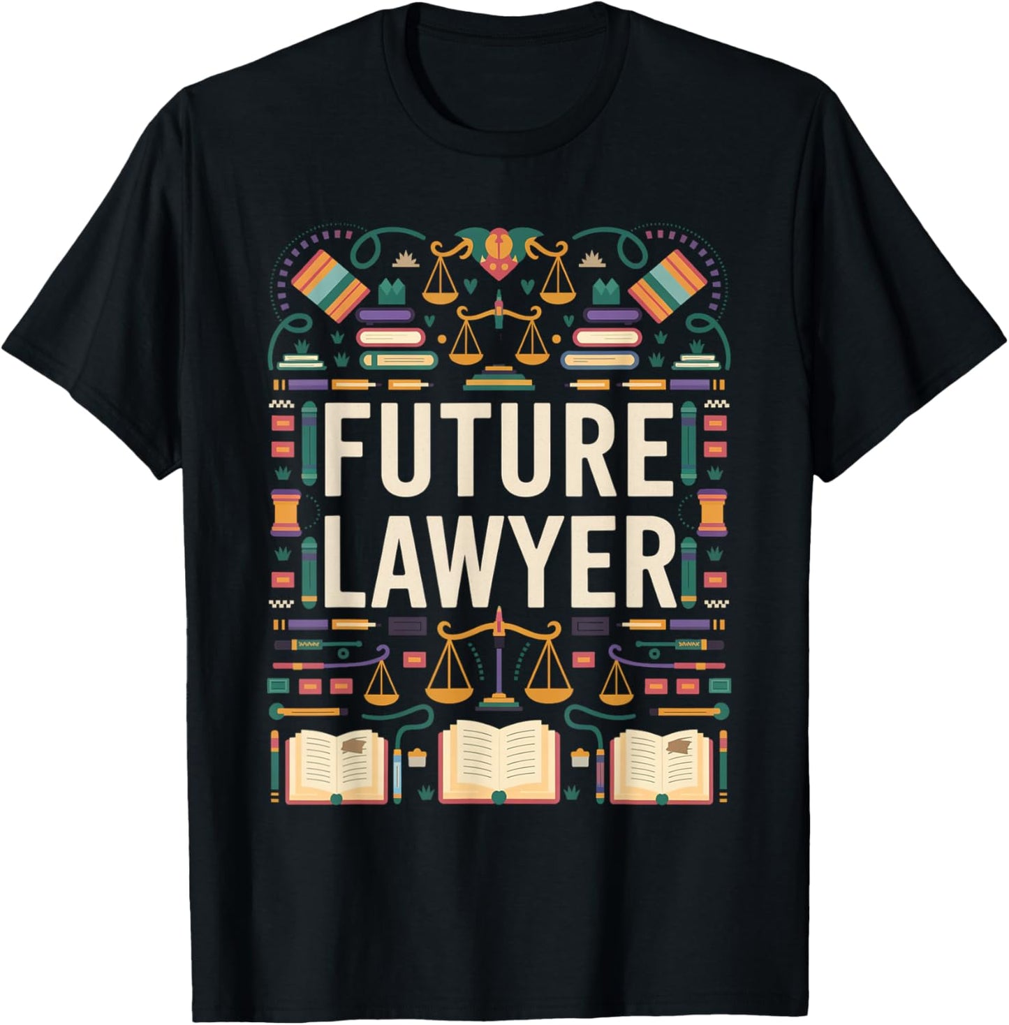 Future Lawyer Graduation School Kids Toddler Women Men T-Shirt - T-Shirt | Black
