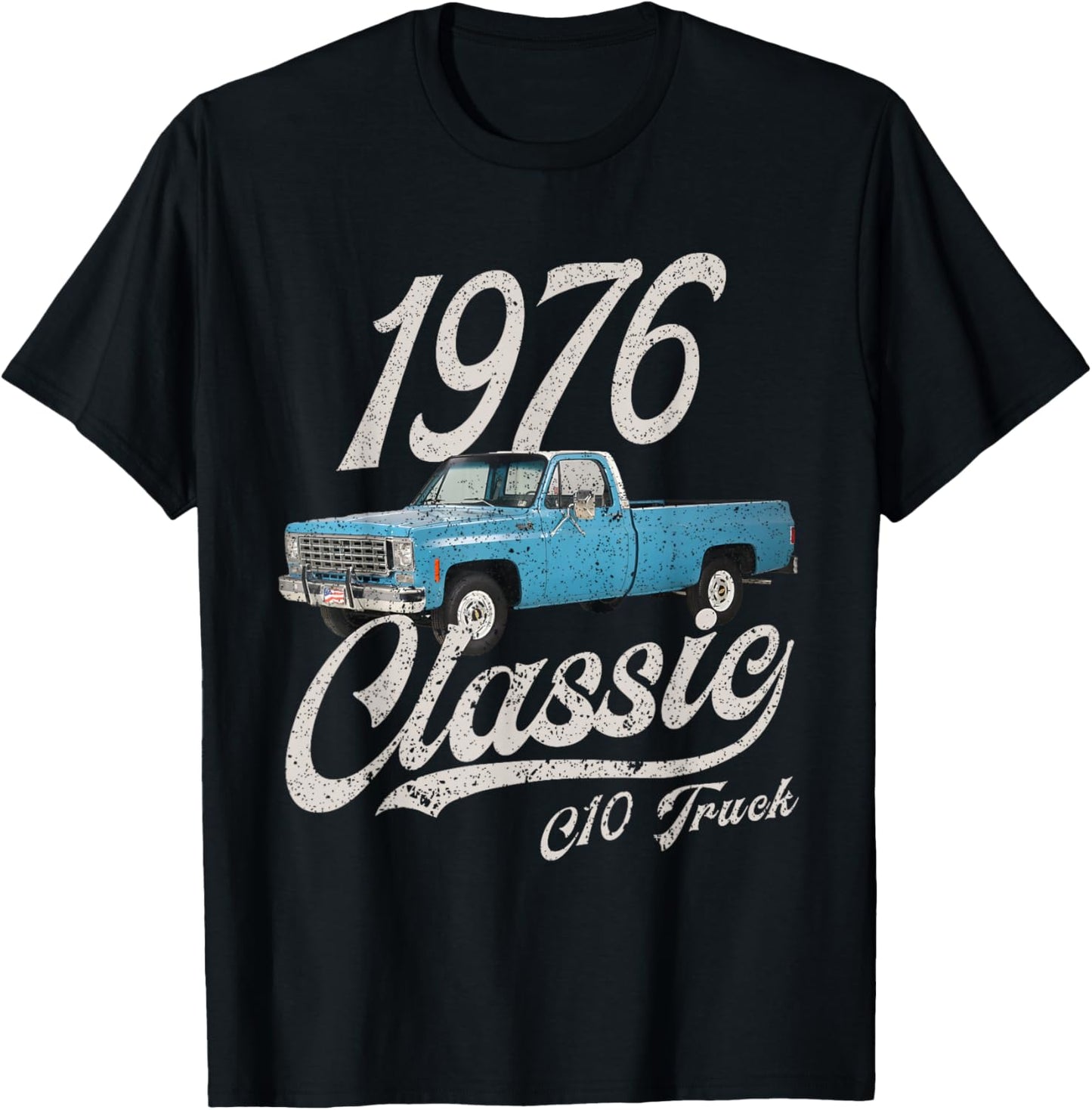 1976 76 C10 Truck T-Shirt - T-Shirt | Black