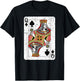 Queen of Spades Deck of Playing Cards Vintage Retro Style T-Shirt - T-Shirt | Black