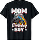 Mom of The Birthday Boy Funny Monster Truck Birthday Party T-Shirt - T-Shirt | Black