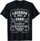 1966 Birthday Man 60th Decoration Funny 60s 60th Birthday T-Shirt - T-Shirt | Black