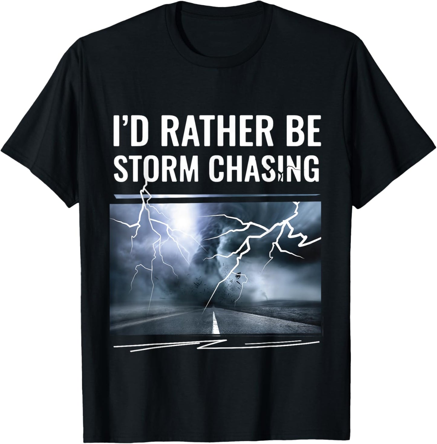 Storm Tornado Twister Hurricane Weather Tornadoes Chaser T-Shirt - T-Shirt | Black
