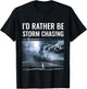 Storm Tornado Twister Hurricane Weather Tornadoes Chaser T-Shirt - T-Shirt | Black