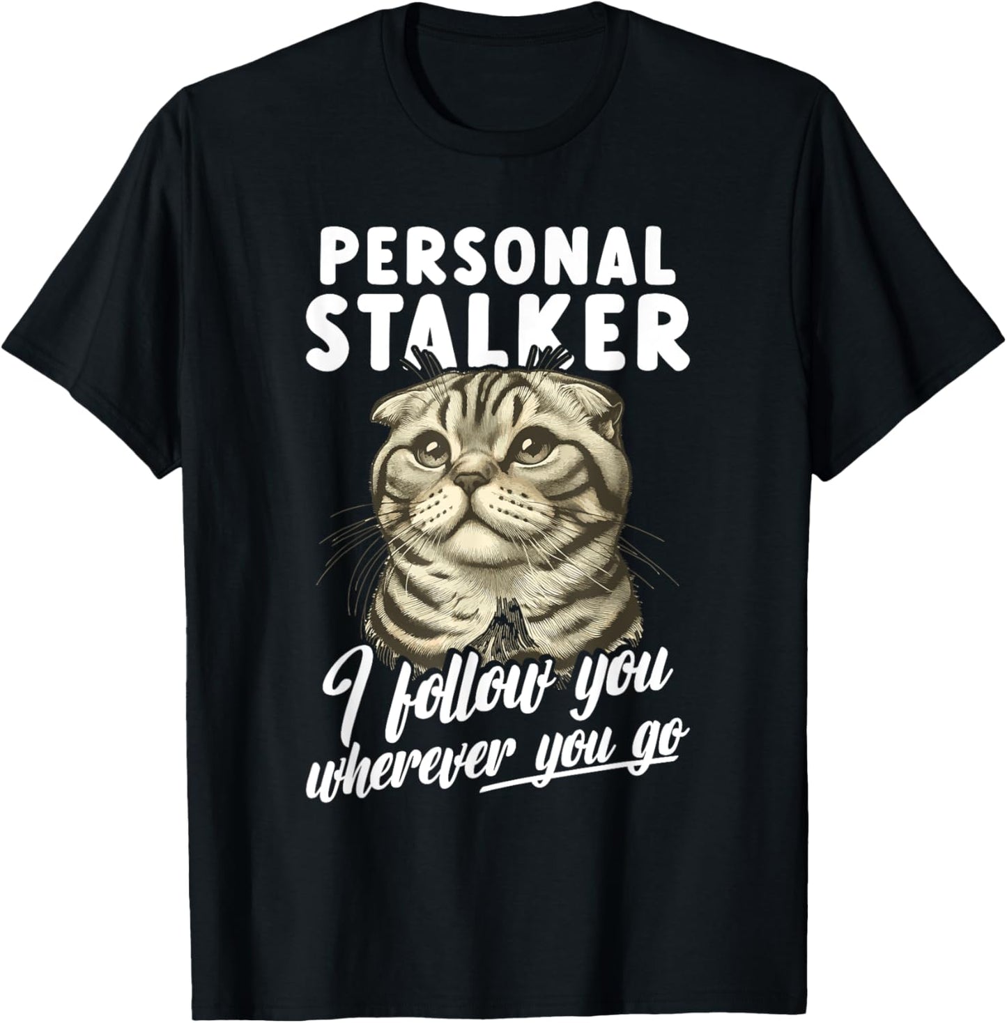 Cat Lover Costume for Scottish Fold Mom Scottish Folds T-Shirt - T-Shirt | Black