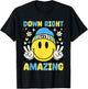 Down Right Amazing T21 World Down Syndrome Awareness T-Shirt - T-Shirt | Black