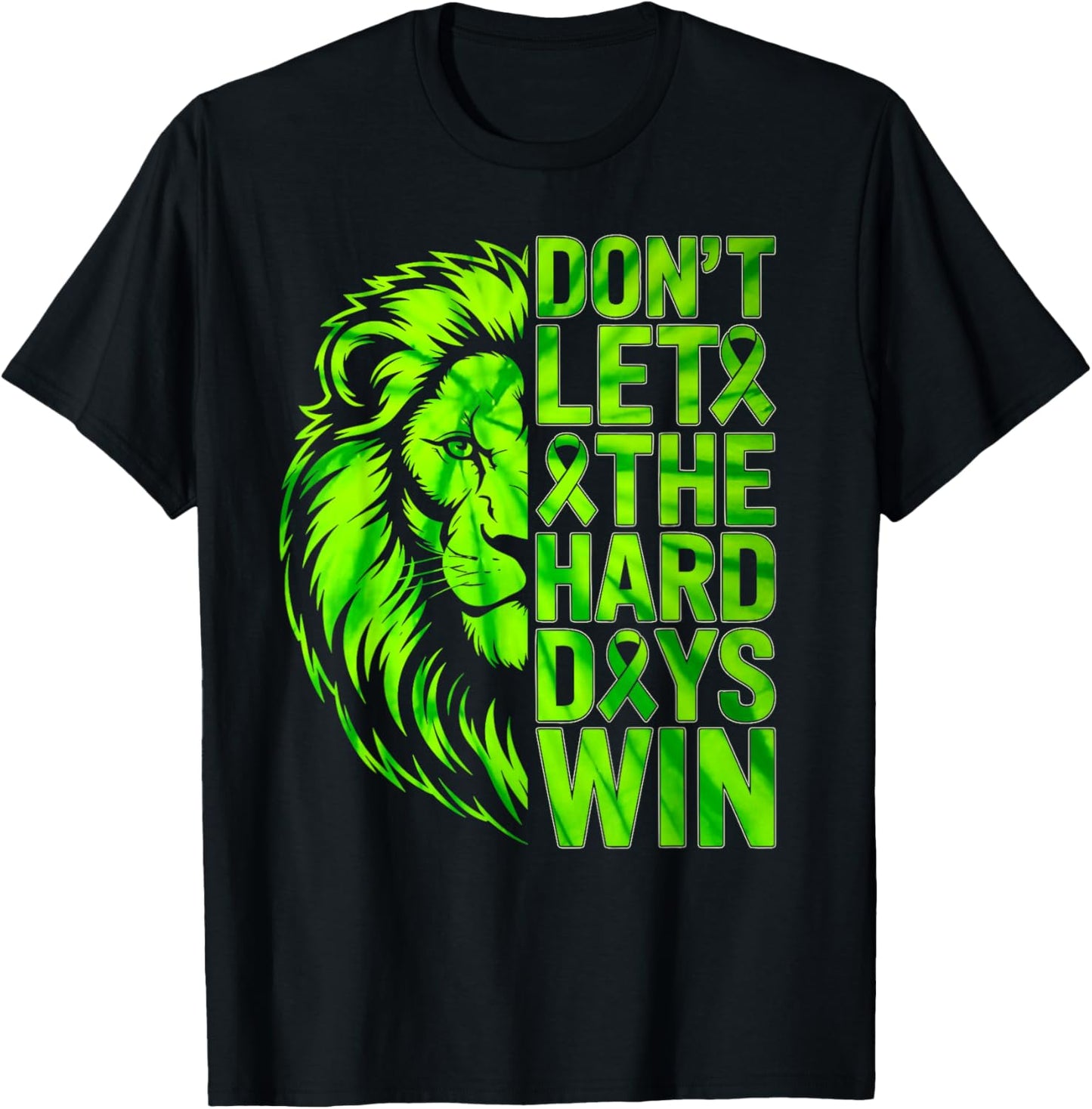 Mental Health Awareness Don't Let The Hard Days Win T-Shirt - T-Shirt | Black