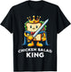 The Chicken Salad King Funny Sandwich Illustration T-Shirt - T-Shirt | Black