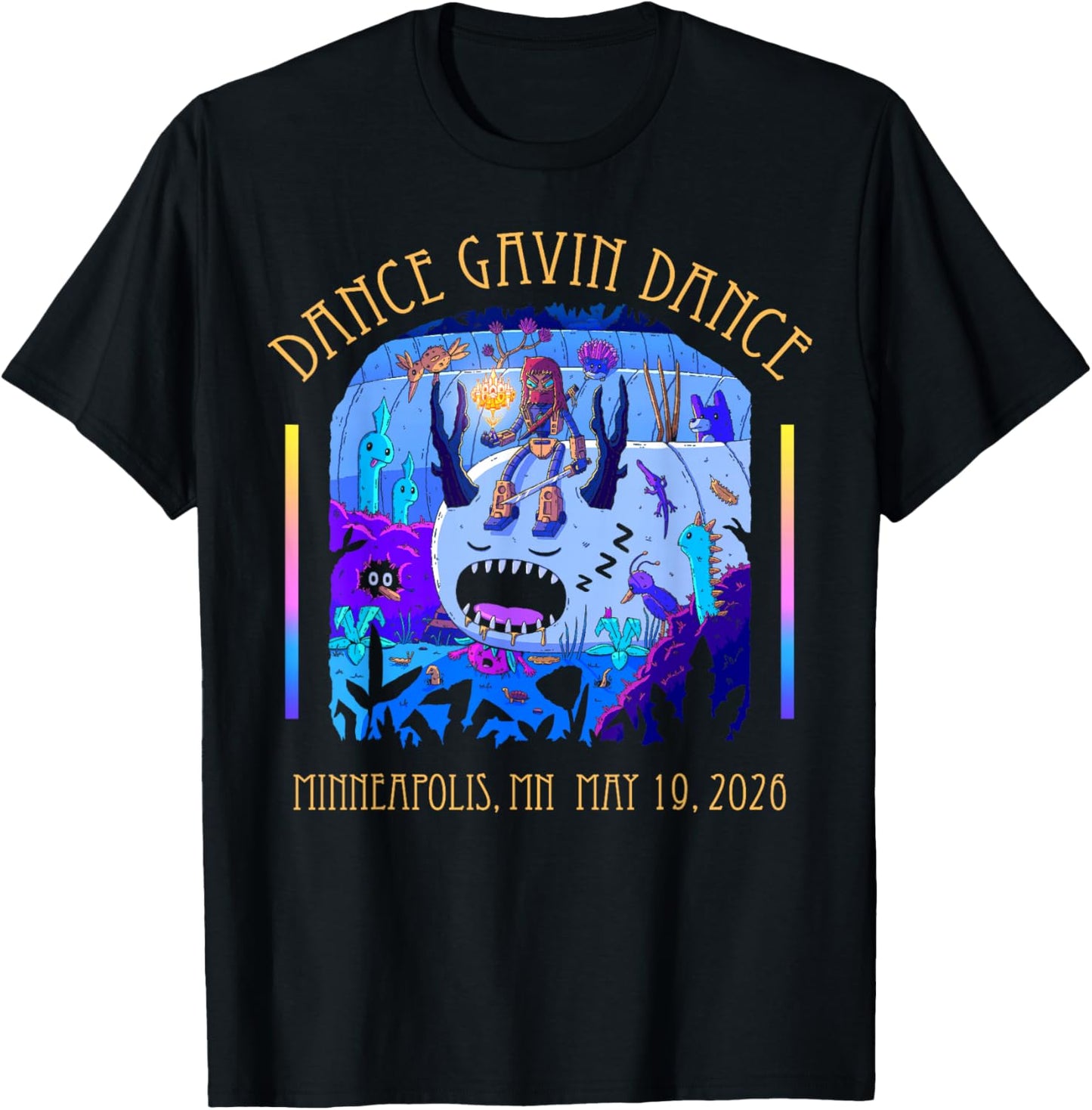 Dance Gavin Dance 2026 Tour Minneapolis T-Shirt - T-Shirt | Black