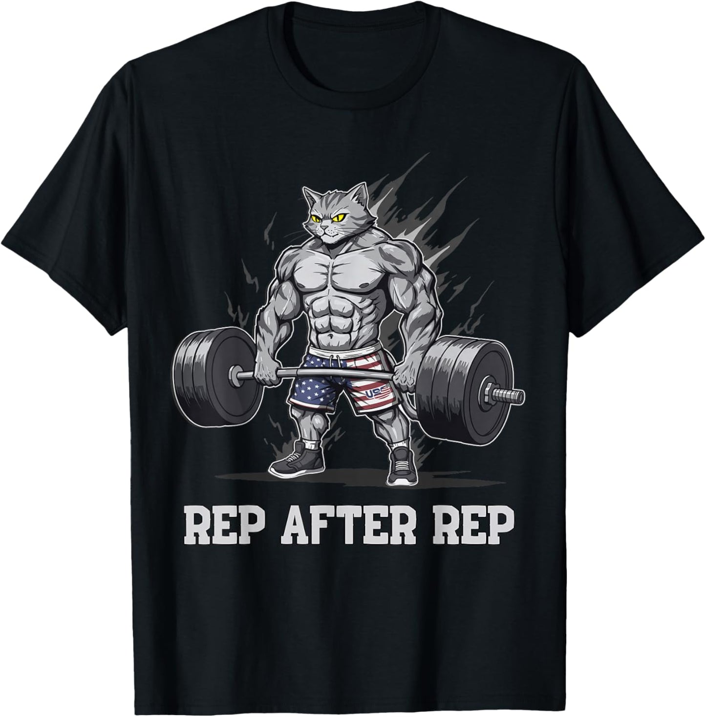 Anime Cat Pump Covers Gym Men Women Workout T-Shirt - T-Shirt | Black
