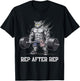 Anime Cat Pump Covers Gym Men Women Workout T-Shirt - T-Shirt | Black