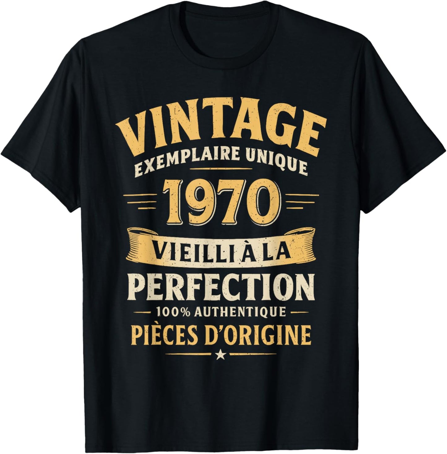 Birthday Gift 56 Years Funny Vintage 1970 56 Years Man T-Shirt - T-Shirt | Black