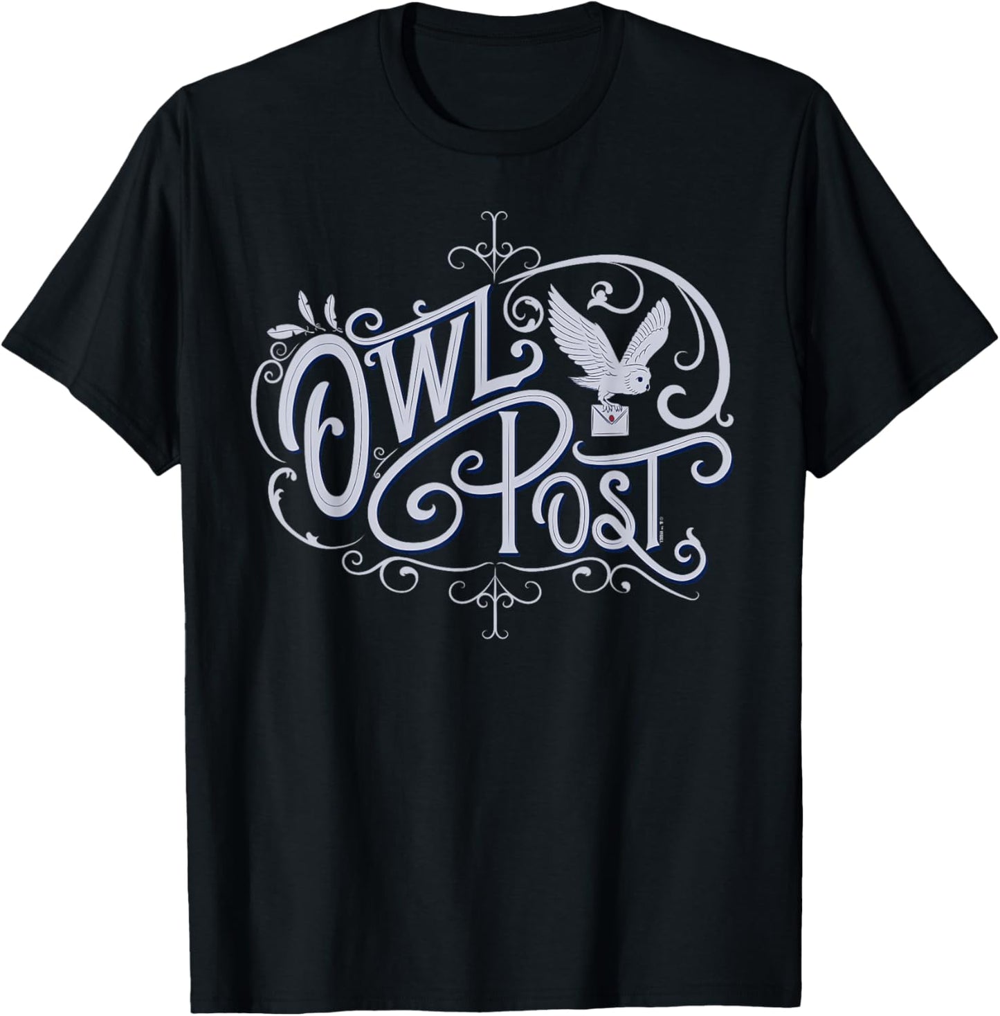 Harry Potter Owl Post T-Shirt - T-Shirt | Black