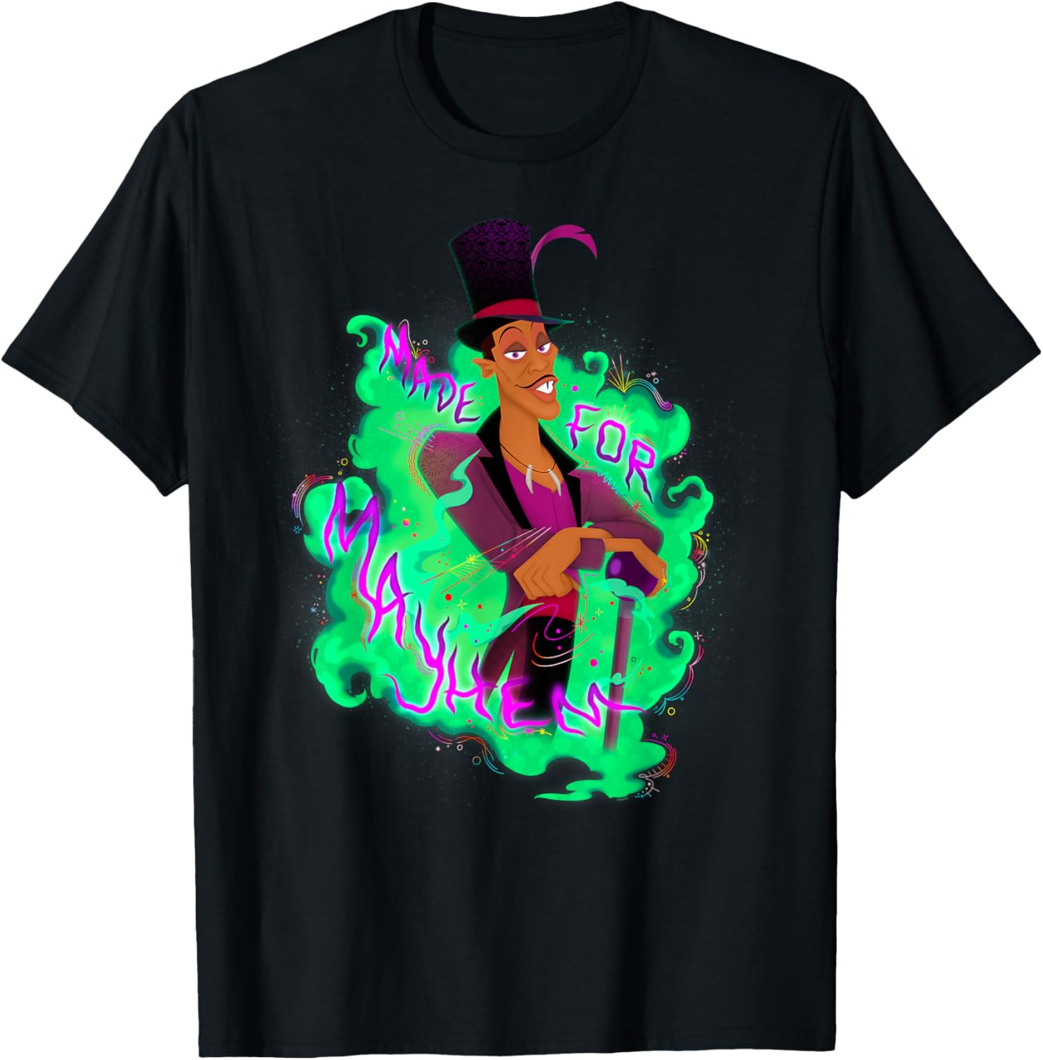 Disney Villains Dr. Facilier Princess Frog Made for Mayhem T-Shirt - T-Shirt | Black