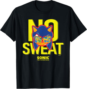 Sonic the Hedgehog - "No Sweat" Sonic T-Shirt - T-Shirt | Black
