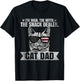 Proud Cat Dad - The Man The Myth The Snack Dealer Cat Lover T-Shirt - T-Shirt | Black