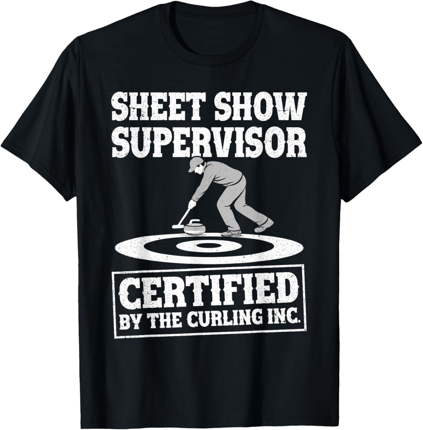 Funny Curling Sport Curler T-Shirt - T-Shirt | Black