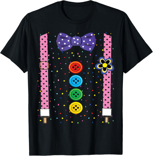 Funny Clown Costumes for Children Carnival Costume T-Shirt - T-Shirt | Black