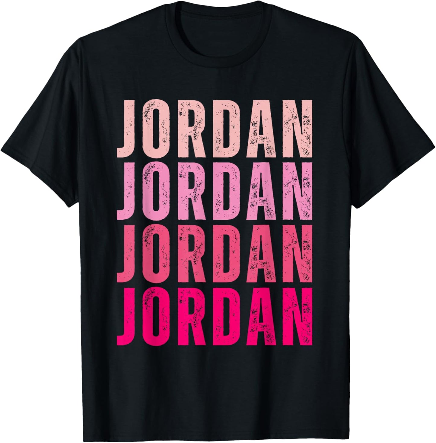 Jordan Personalized Name I Love Jordan Vintage T-Shirt - T-Shirt | Black