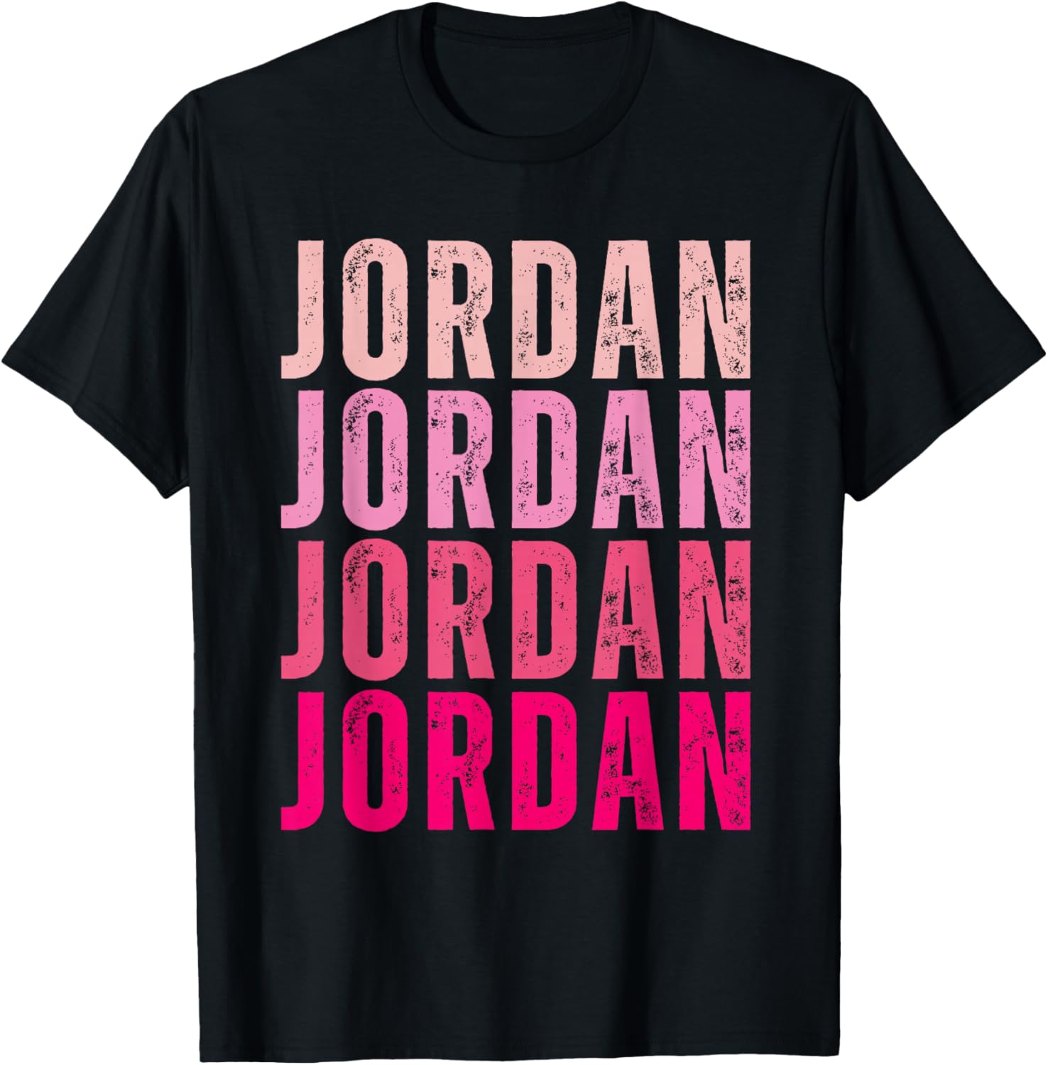 Jordan Personalized Name I Love Jordan Vintage T-Shirt - T-Shirt | Black