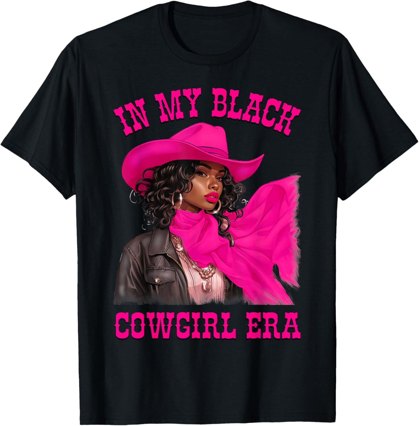 In My Black Cowgirl Era African American Rodeo Cowgirls T-Shirt - T-Shirt | Black