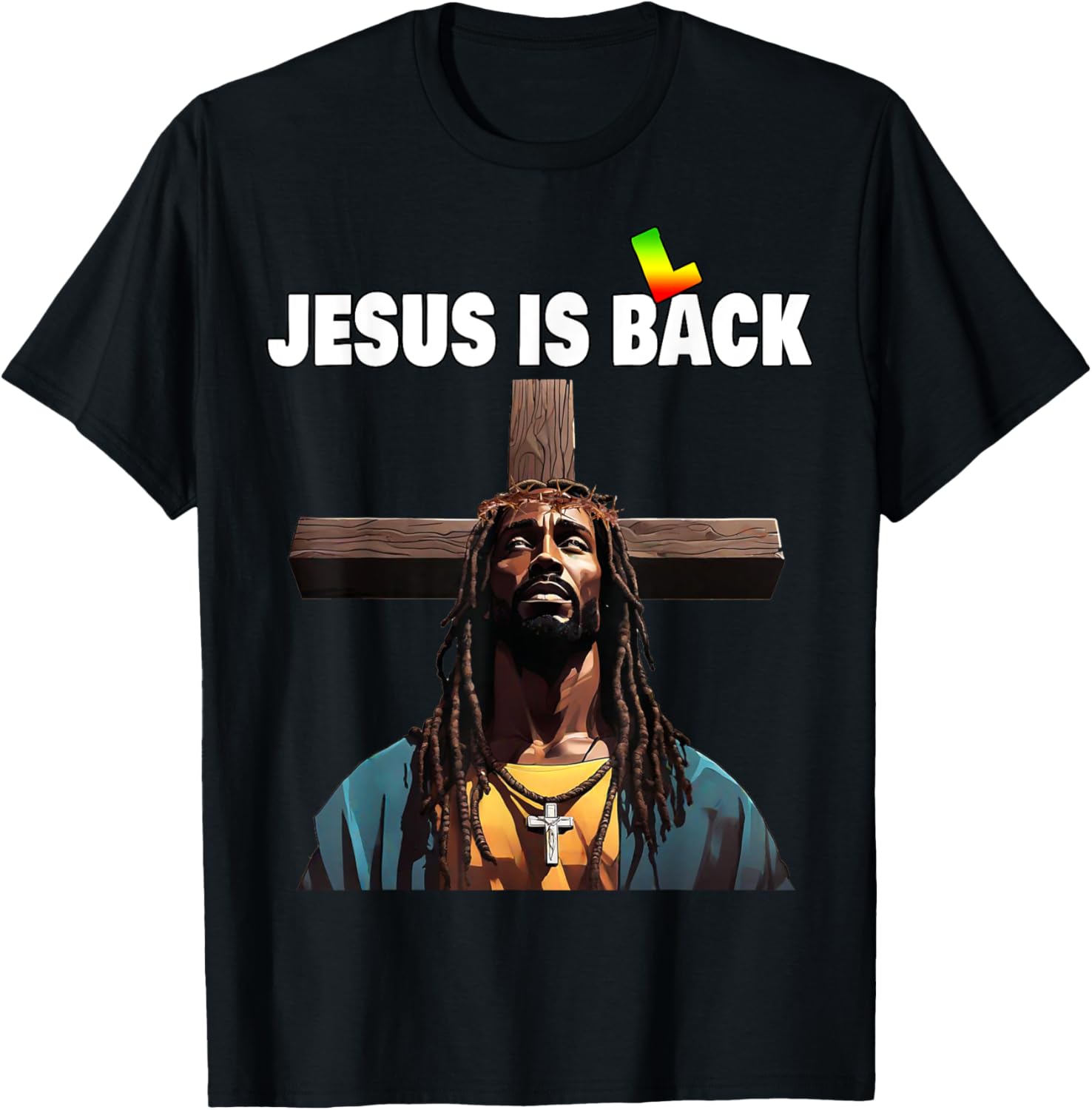 Black Jesus Christ T-Shirt - T-Shirt | Black