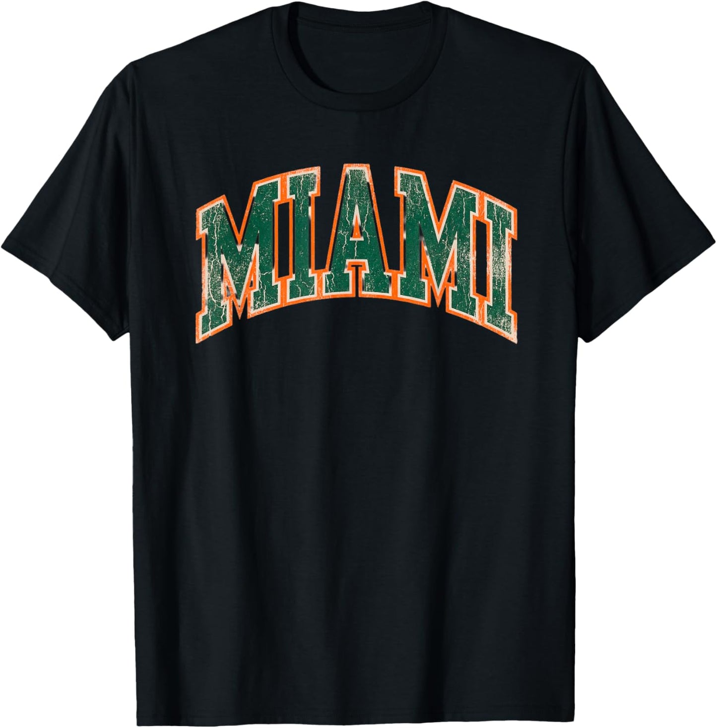 Miami Classic Block Typography Graphic T-Shirt - T-Shirt | Black