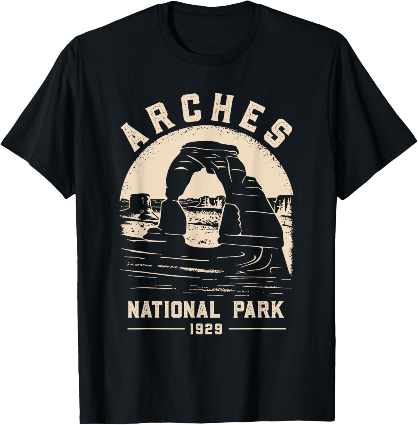 Arches National Park Vacation Travel Souvenir T-Shirt - T-Shirt | Black