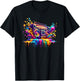 Splash Art Boombox Old School 80s Music Hip Hop T-Shirt - T-Shirt | Black