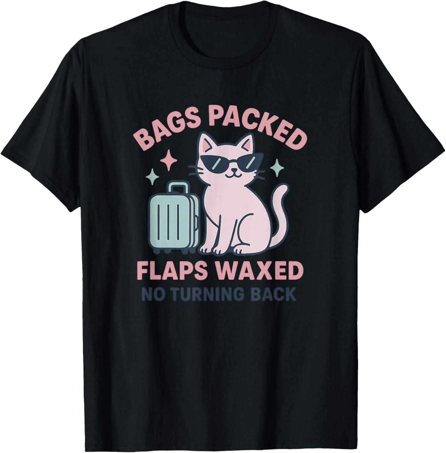 Funny Vacation Women Vulgar Cat Girls Trip Adult Themed T-Shirt - T-Shirt | Black
