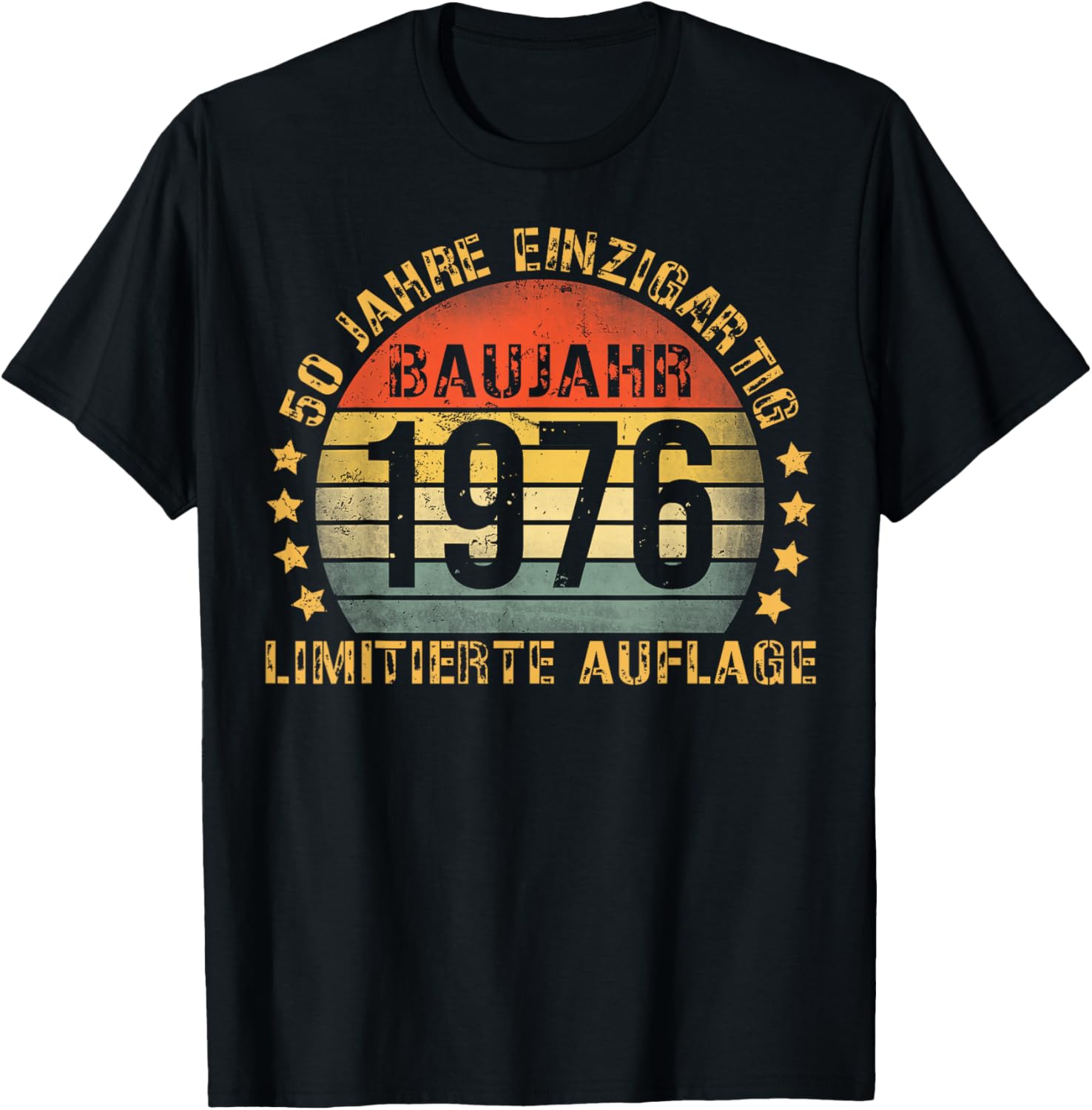 1976 Birthday Man 50th Decoration Funny 50s 50th Birthday T-Shirt - T-Shirt | Black